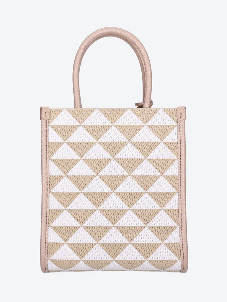Prada symbole embroidered fabric mini bag - Image 3