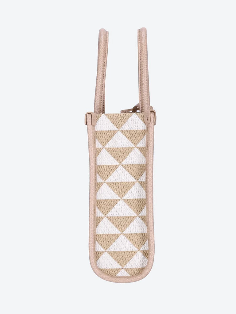 Prada symbole embroidered fabric mini bag - Image 4