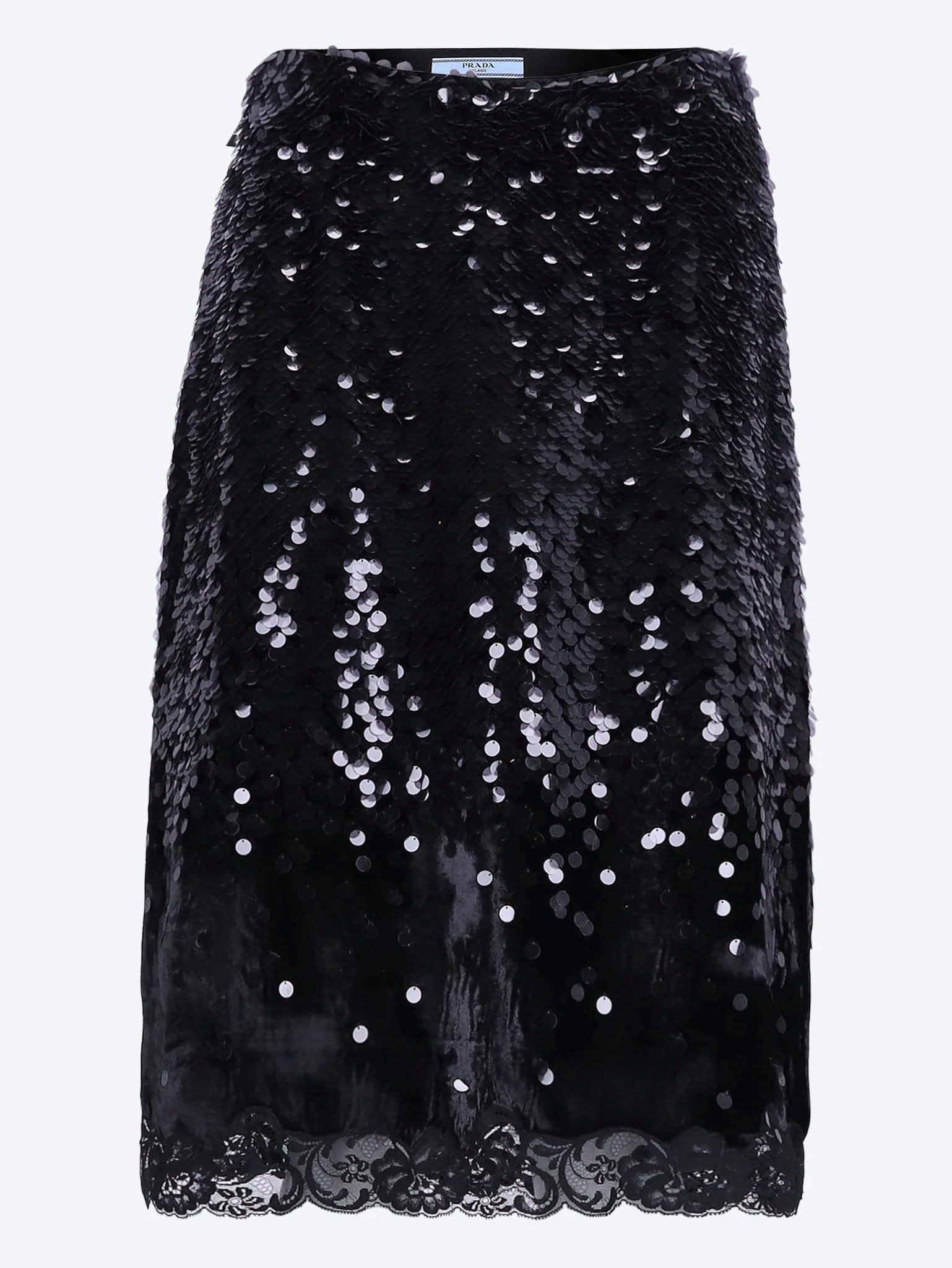Velvet and lace skirt