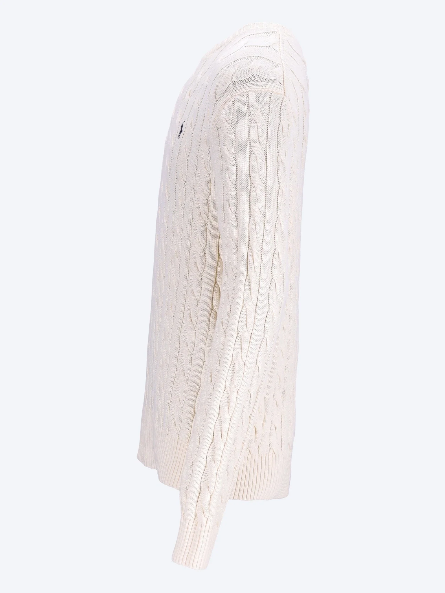 Cable knit crewneck sweater - Image 2