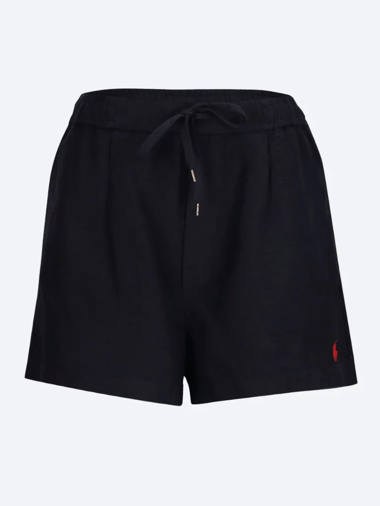Linen woven shorts