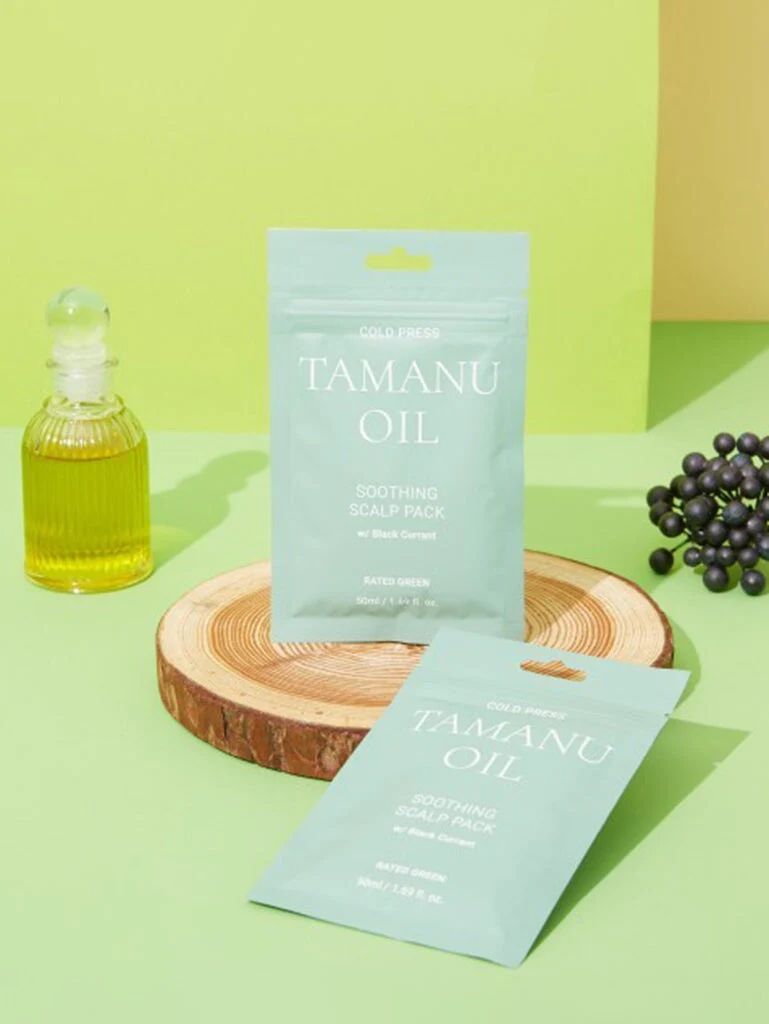 Cold press tamanu oil soothing scalp pack 50ml
