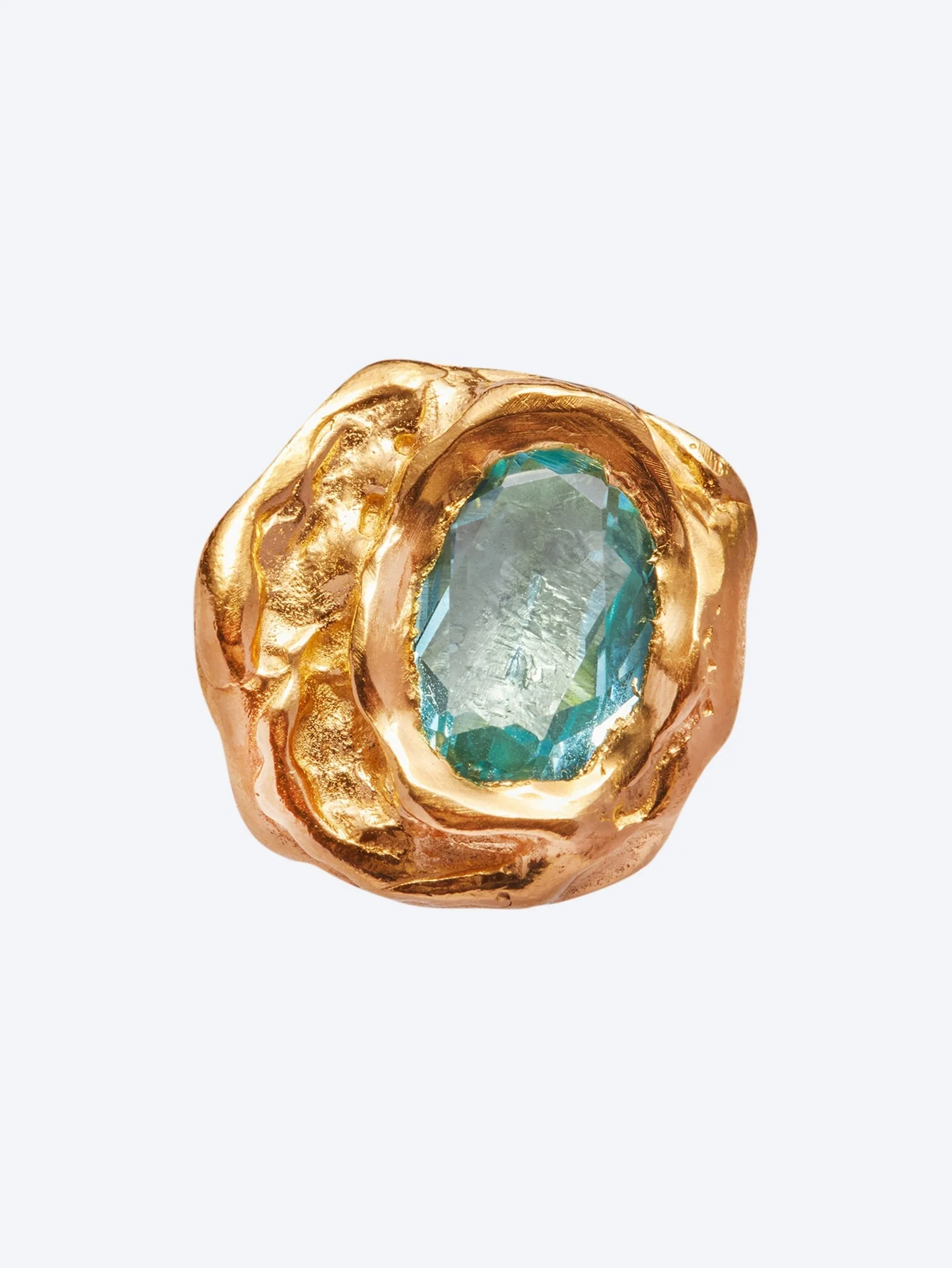 Ring lago gold aquamarine