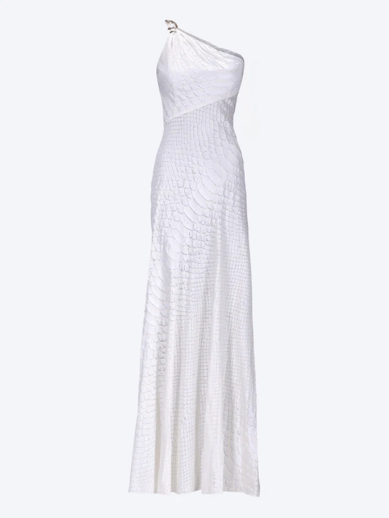 Serpentine monochrome maxi dress