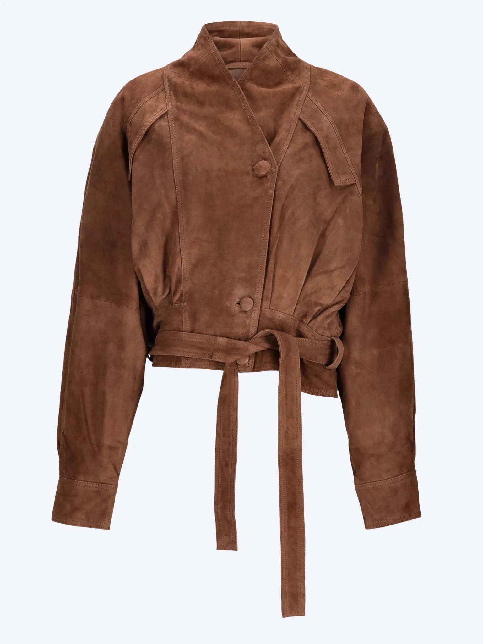 Suede bomber jacket