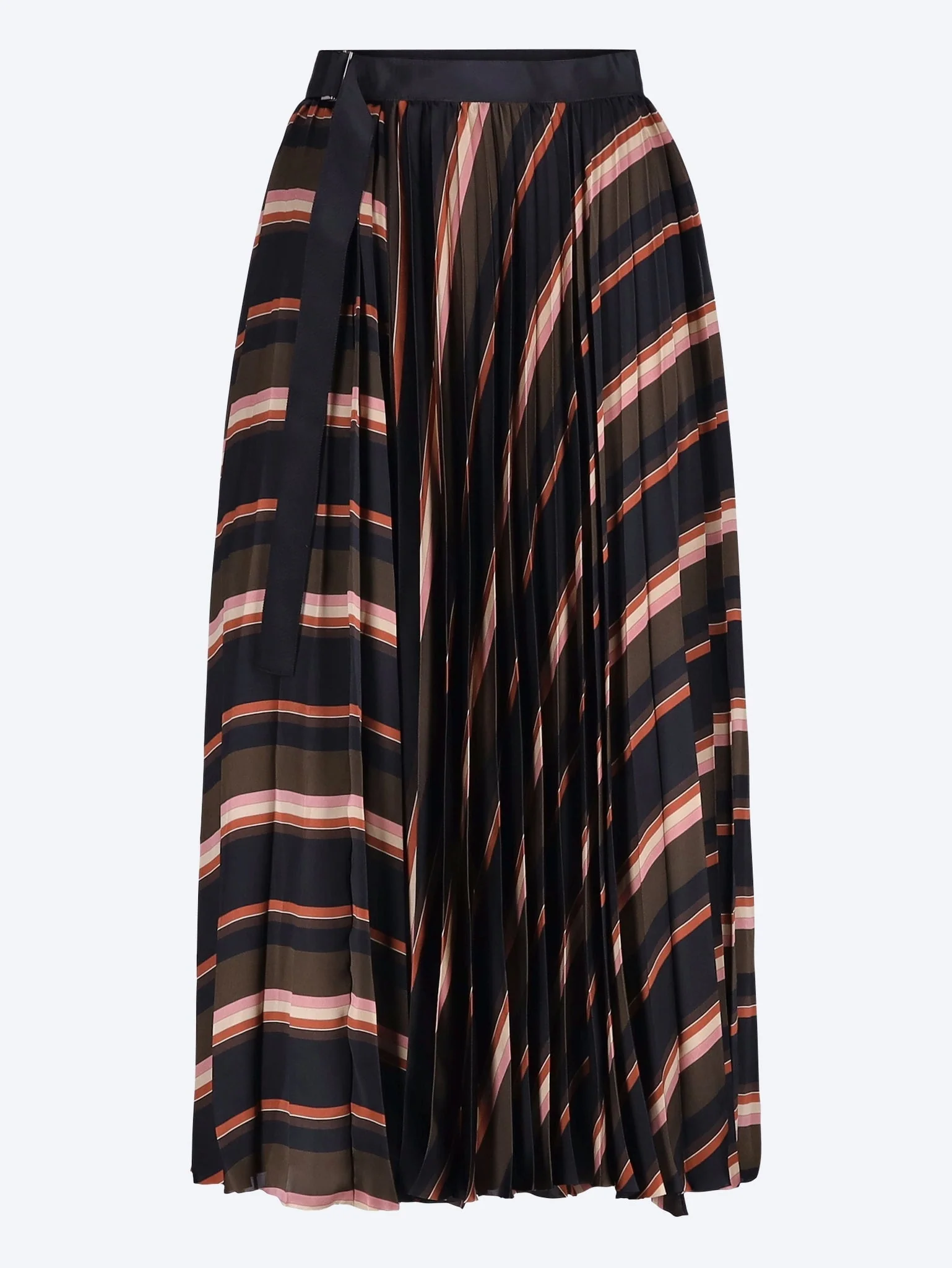 Horizontal stripe skirt