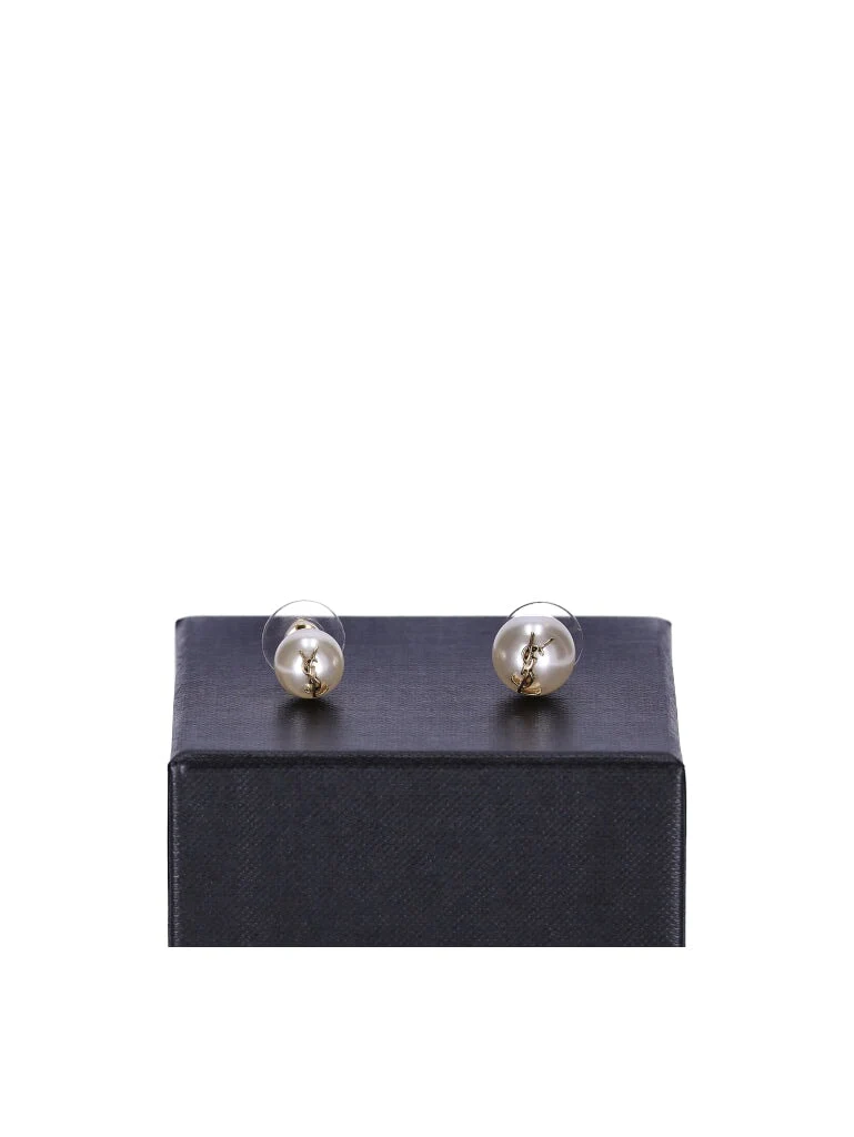 Cassandre pearl earrings in metal
