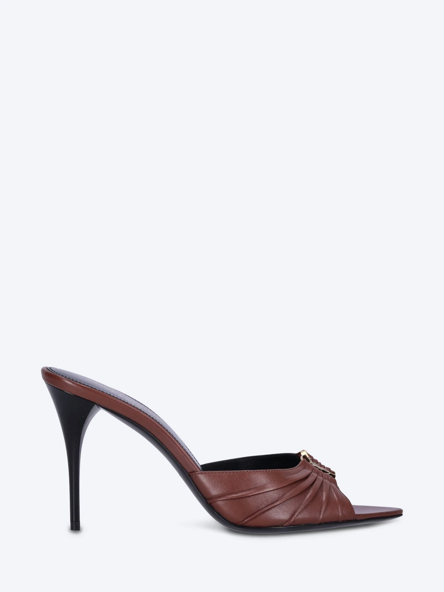 Babylone 90 smooth leather mules pumps