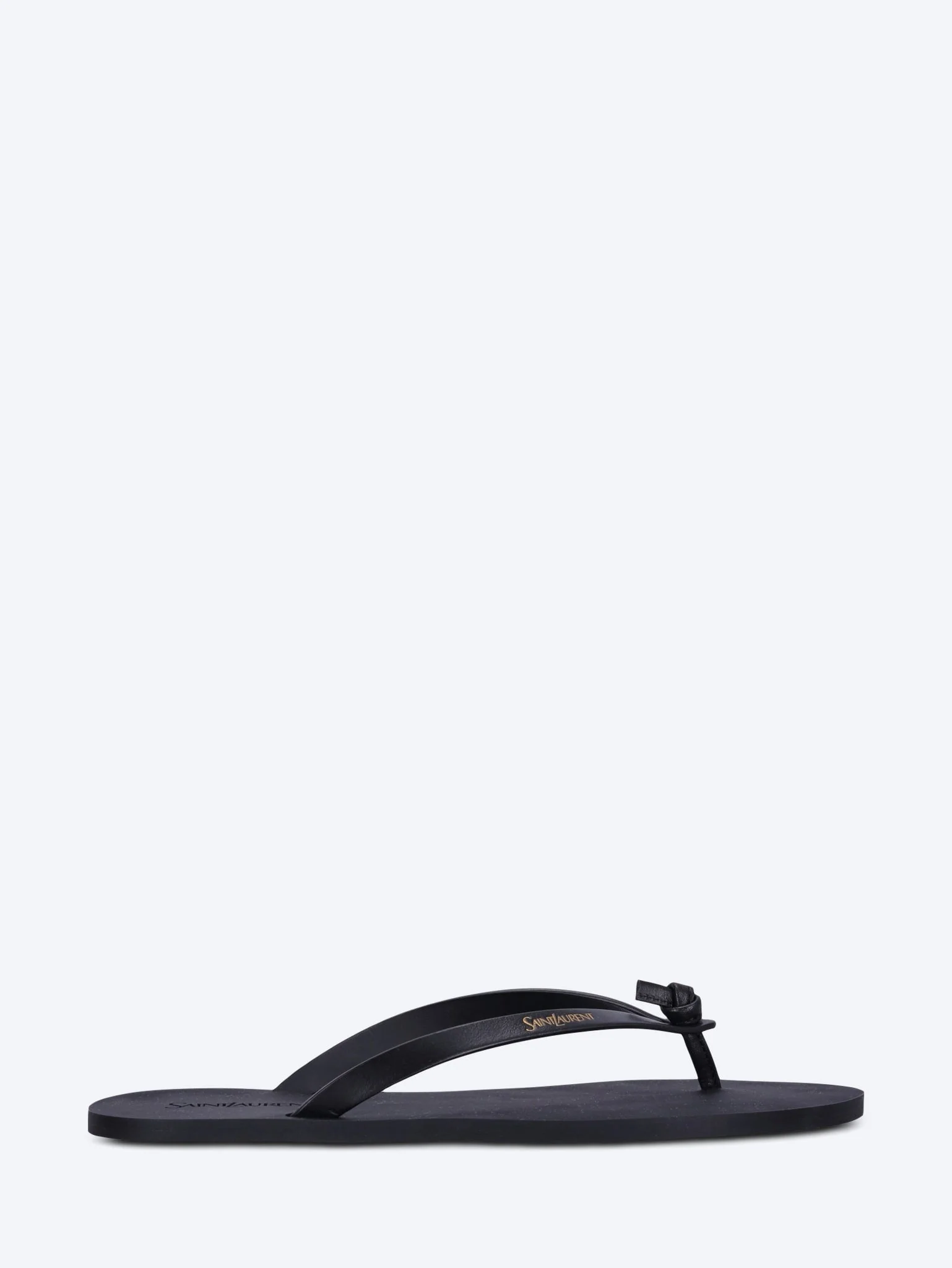 Pool smooth leather flip flops