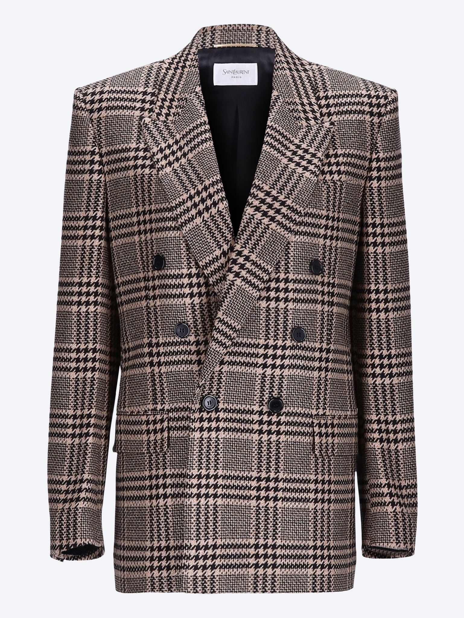Prince of wales silk cashmere jacket