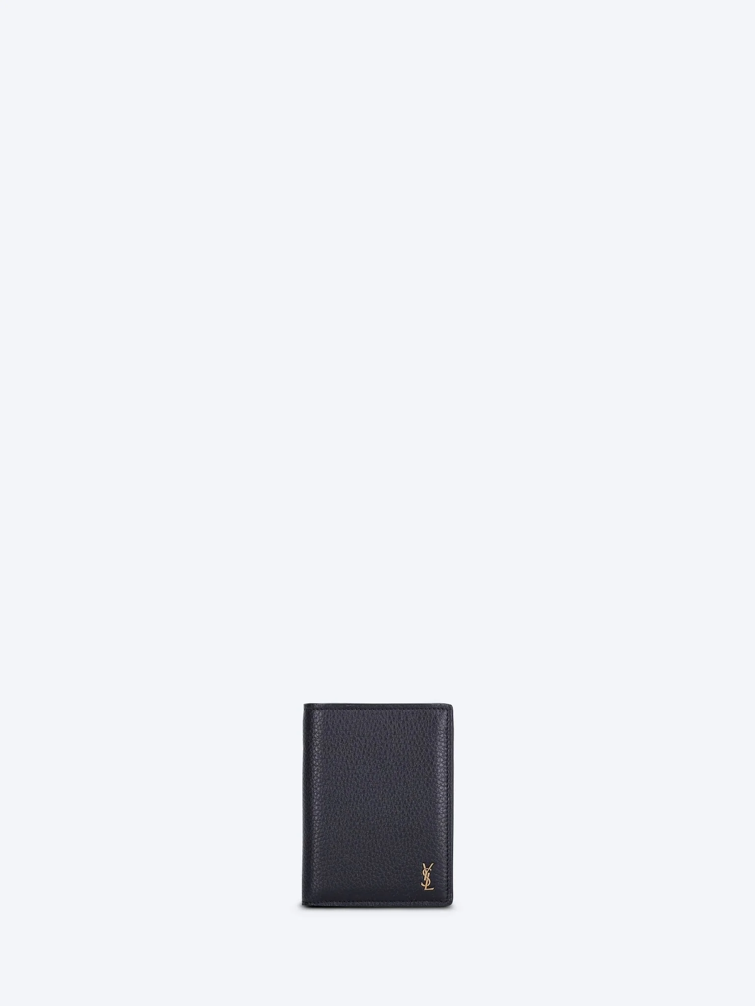 Tiny cassandre leather credit card wallet