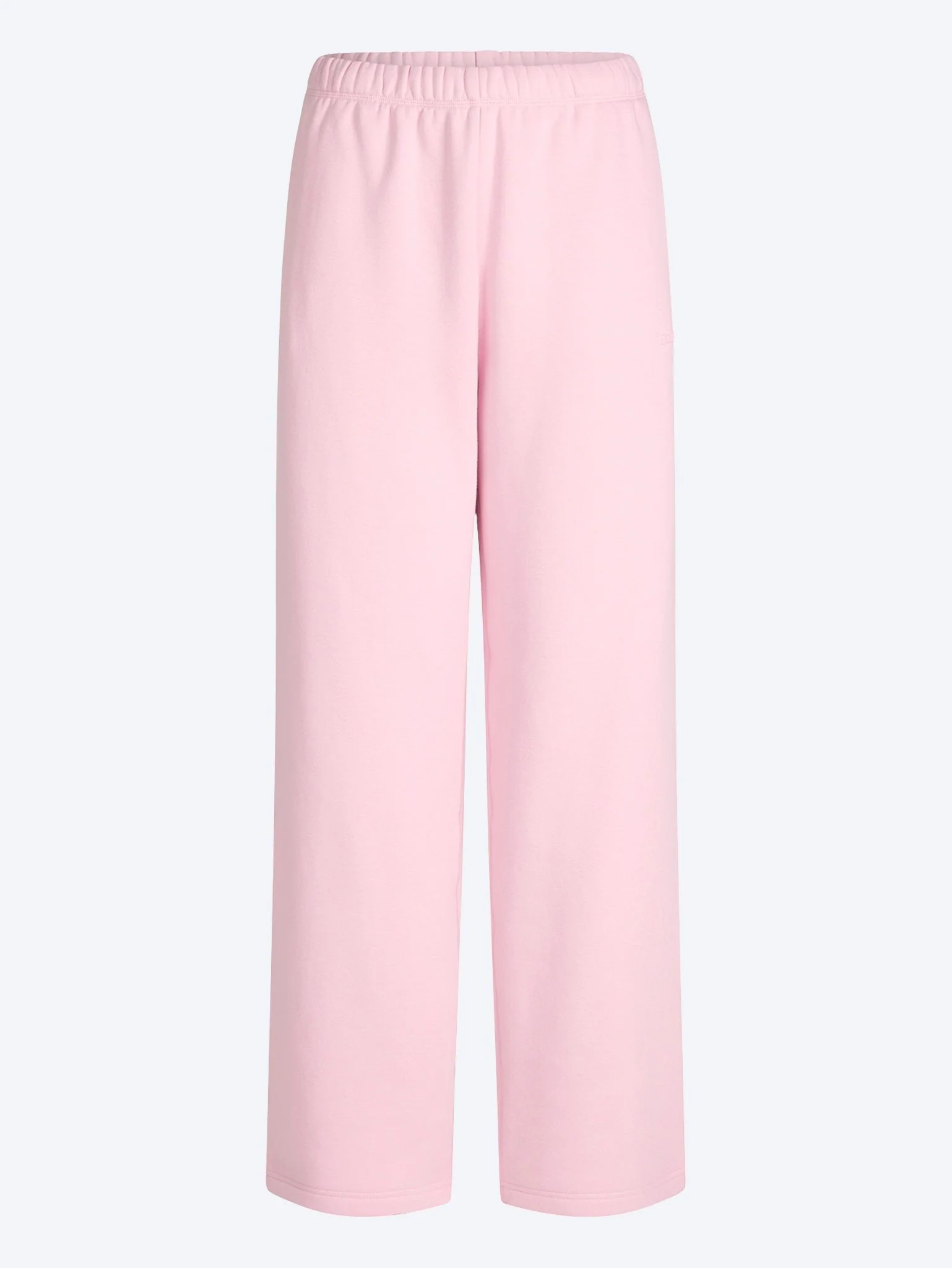 Cotton fleece classic straight leg pants