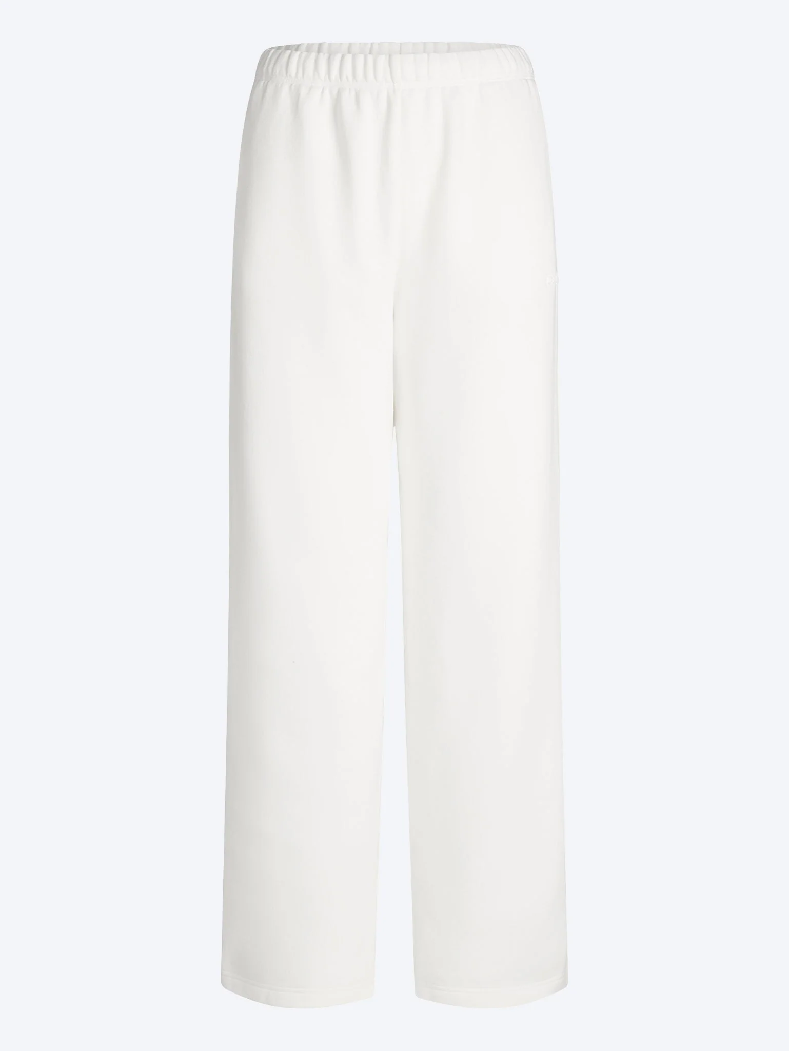 Cotton fleece classic straight leg pants