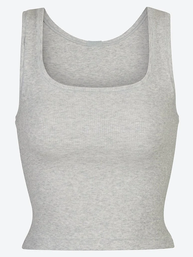 Cotton rib tank top