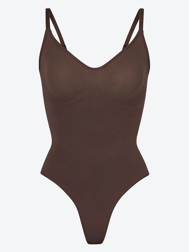 Seamless sculpt thong bodysuit