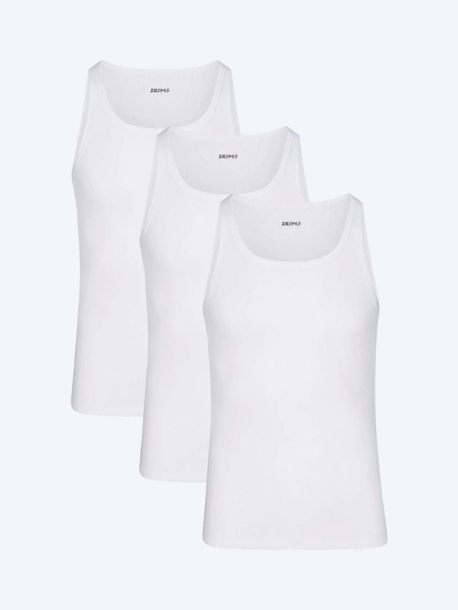 Skims cotton rib tank 3 pack