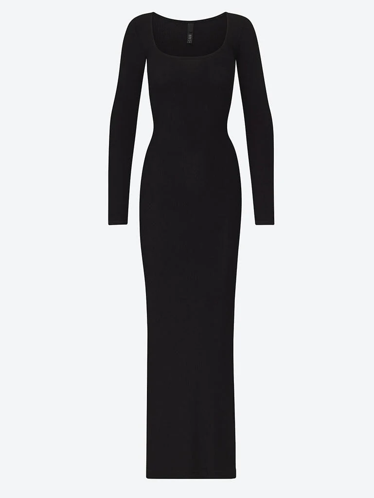 Soft lounge long sleeve dress