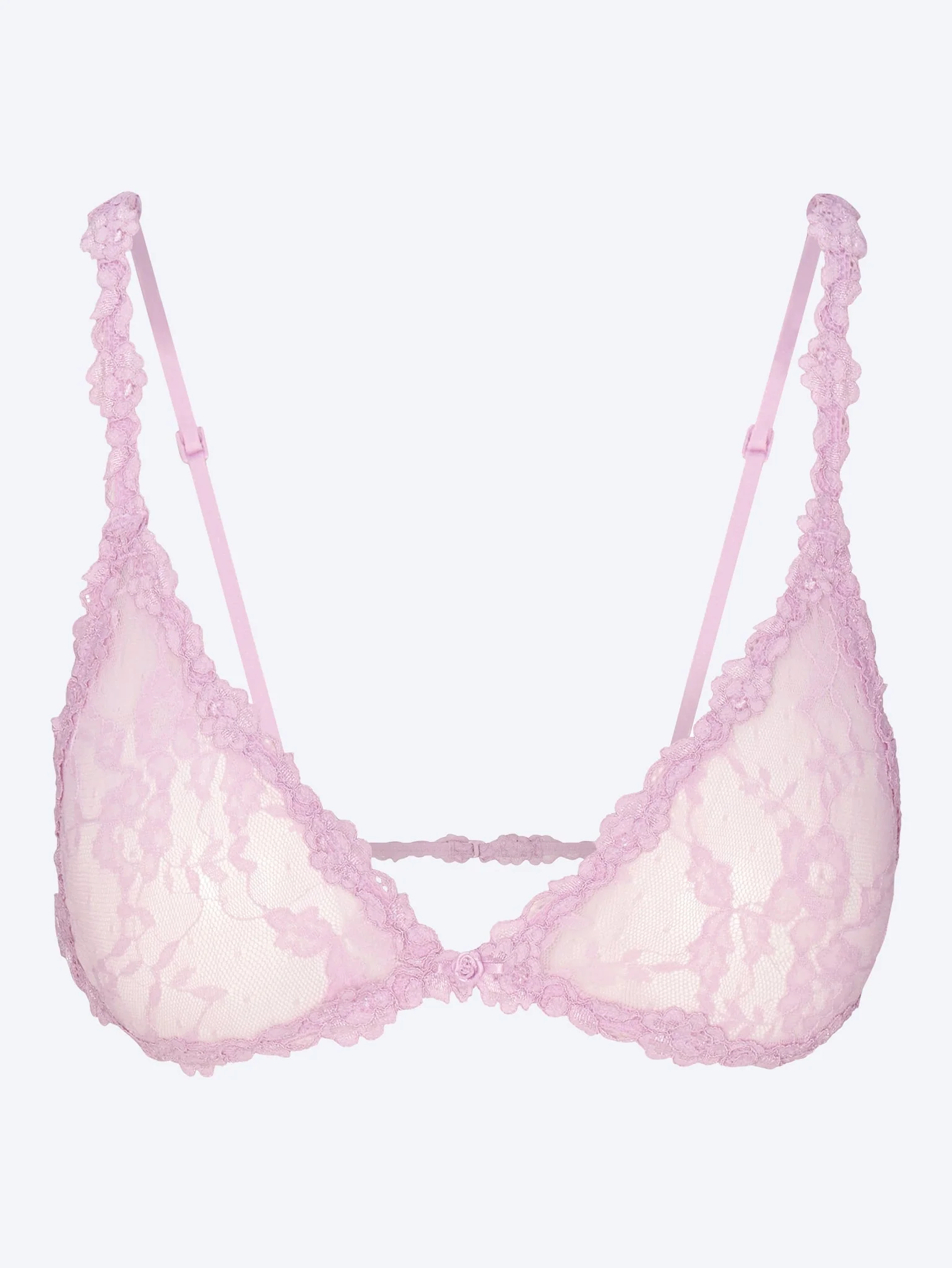 Stretch lace triangle bralette