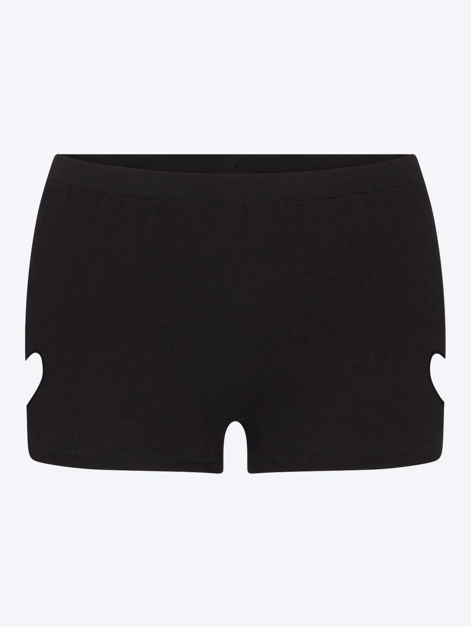 Worn in jersey micro heart shorts