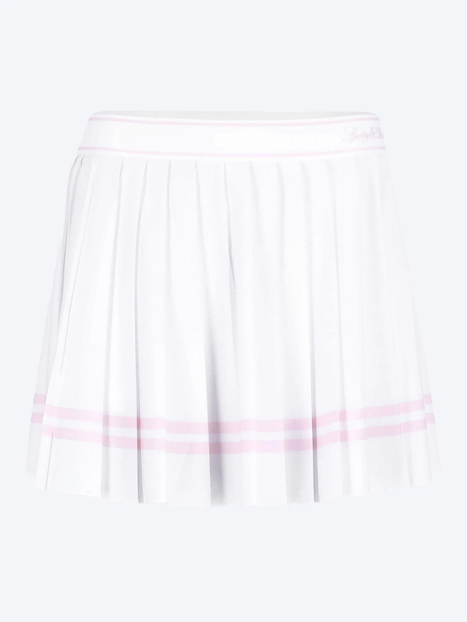 Vendome script pleated skirt