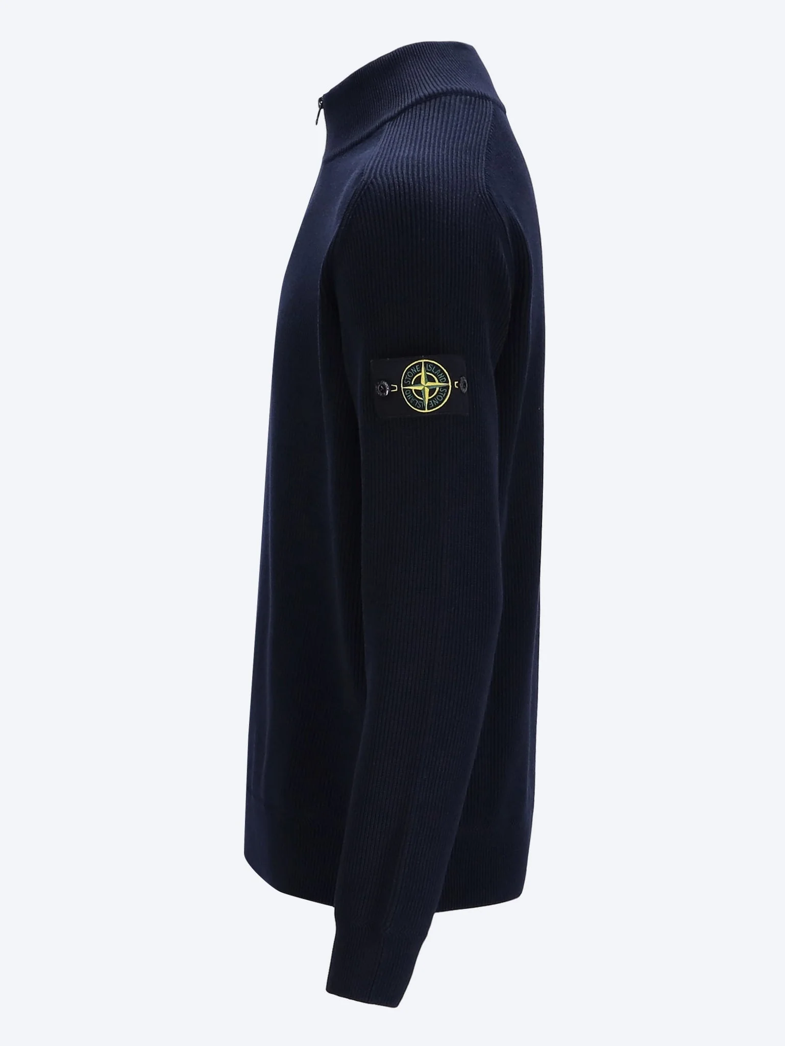 Ribbed soft organic cotton long sleeve polo - Image 2