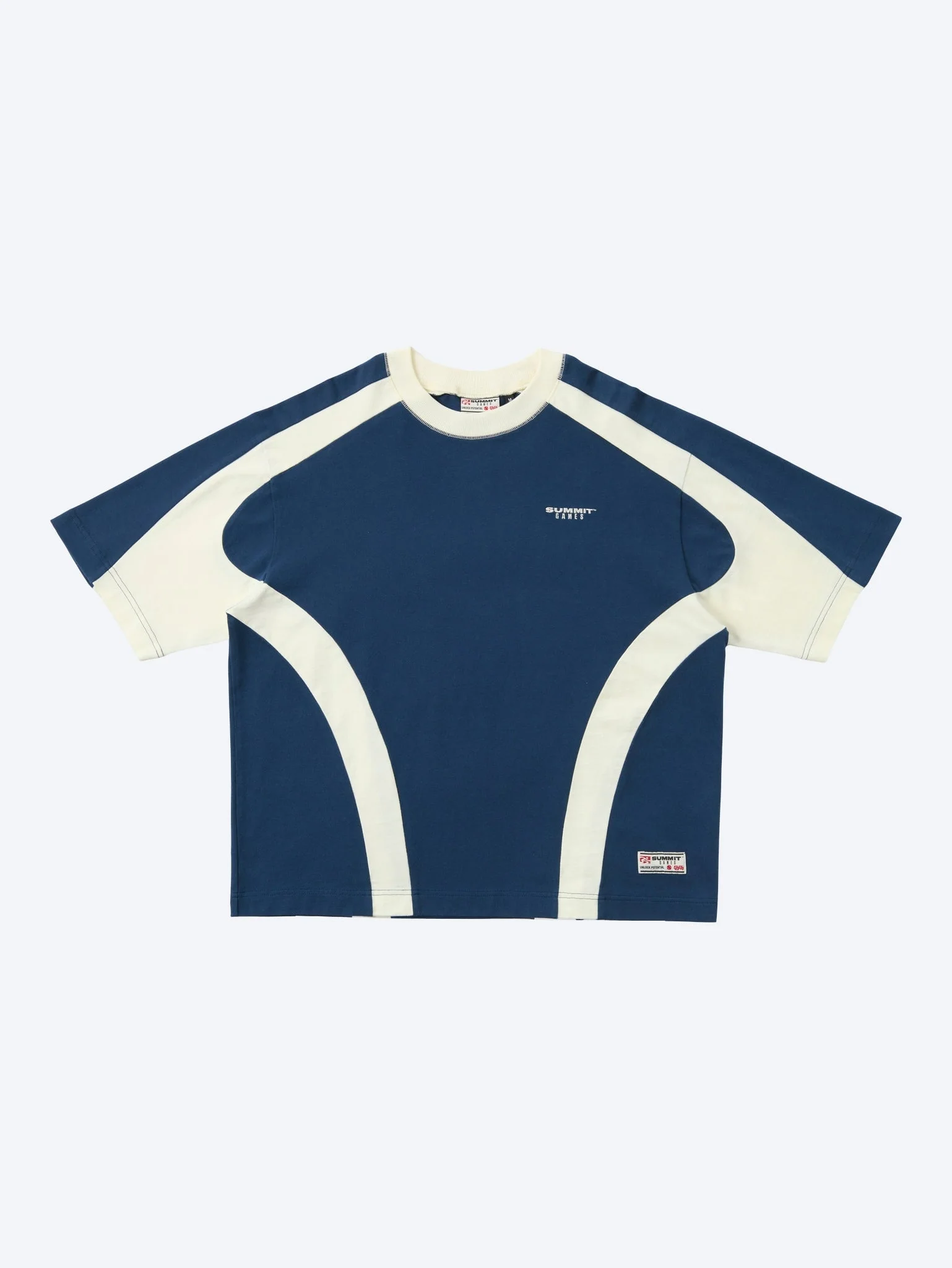 Contrast panel classic t-shirt