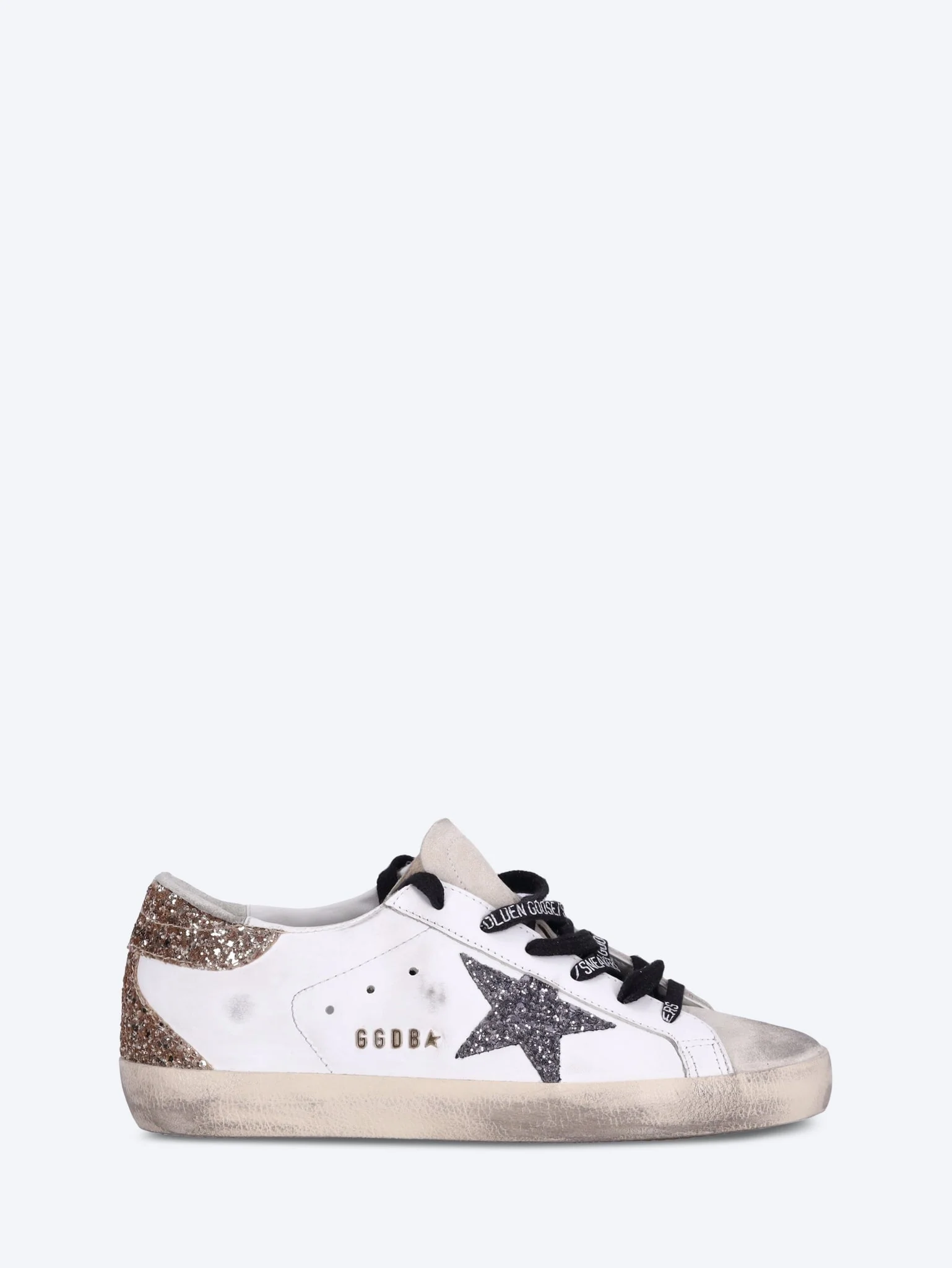 Super-star leather upper glitter star sneakers