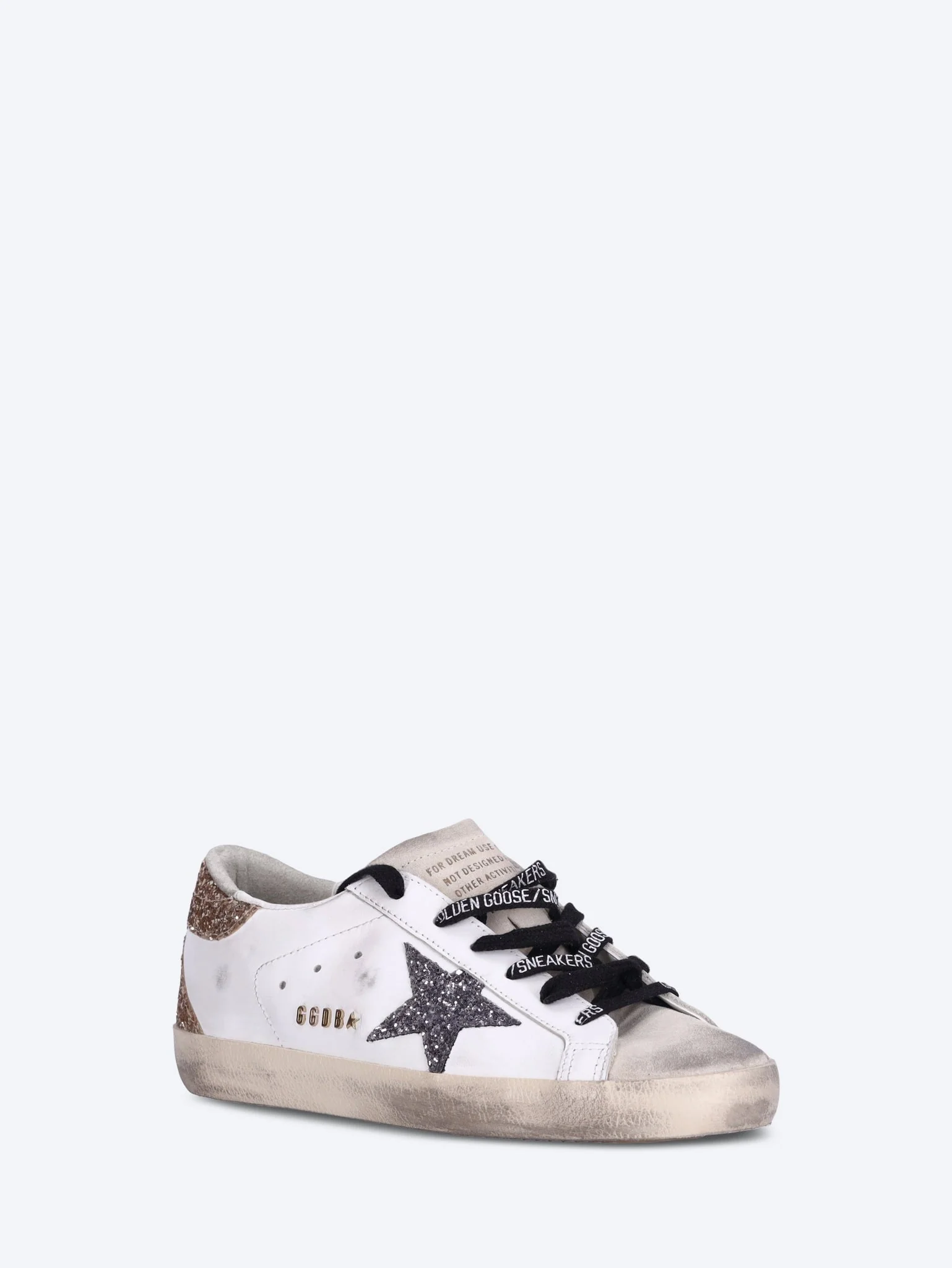 Super-star leather upper glitter star sneakers - Image 2