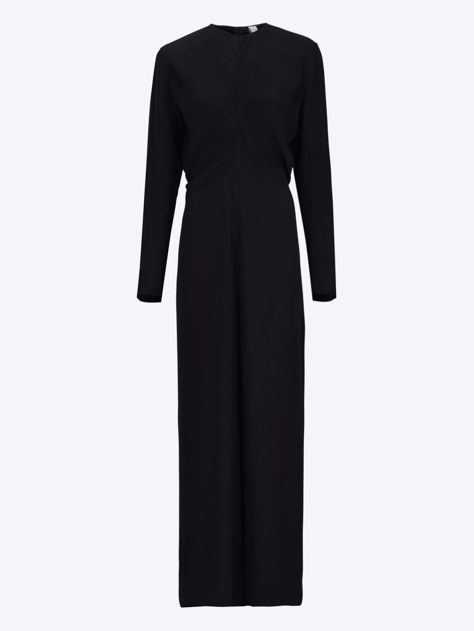Long-sleeve slouch waist dress