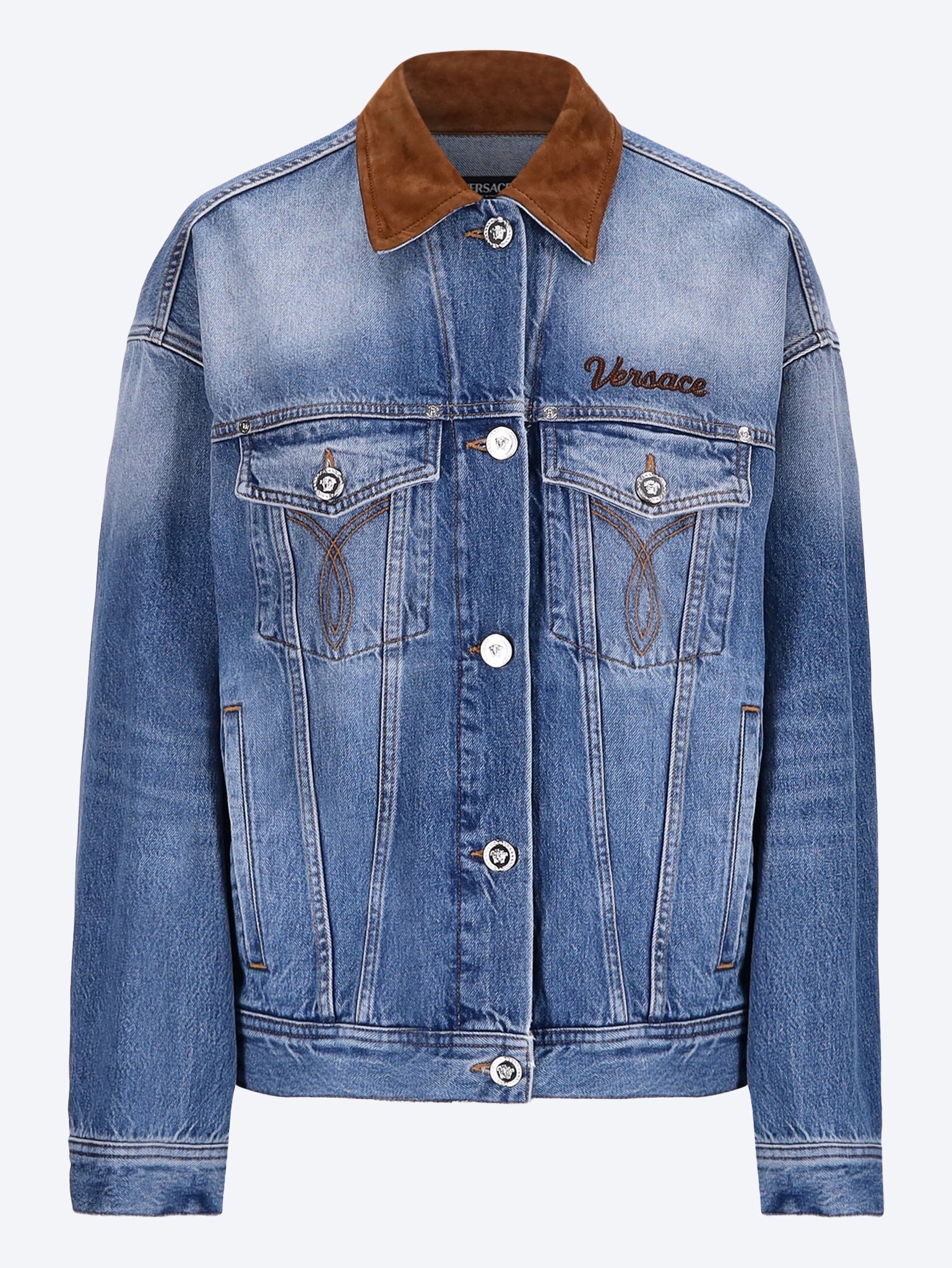 Denim stone wash jacket