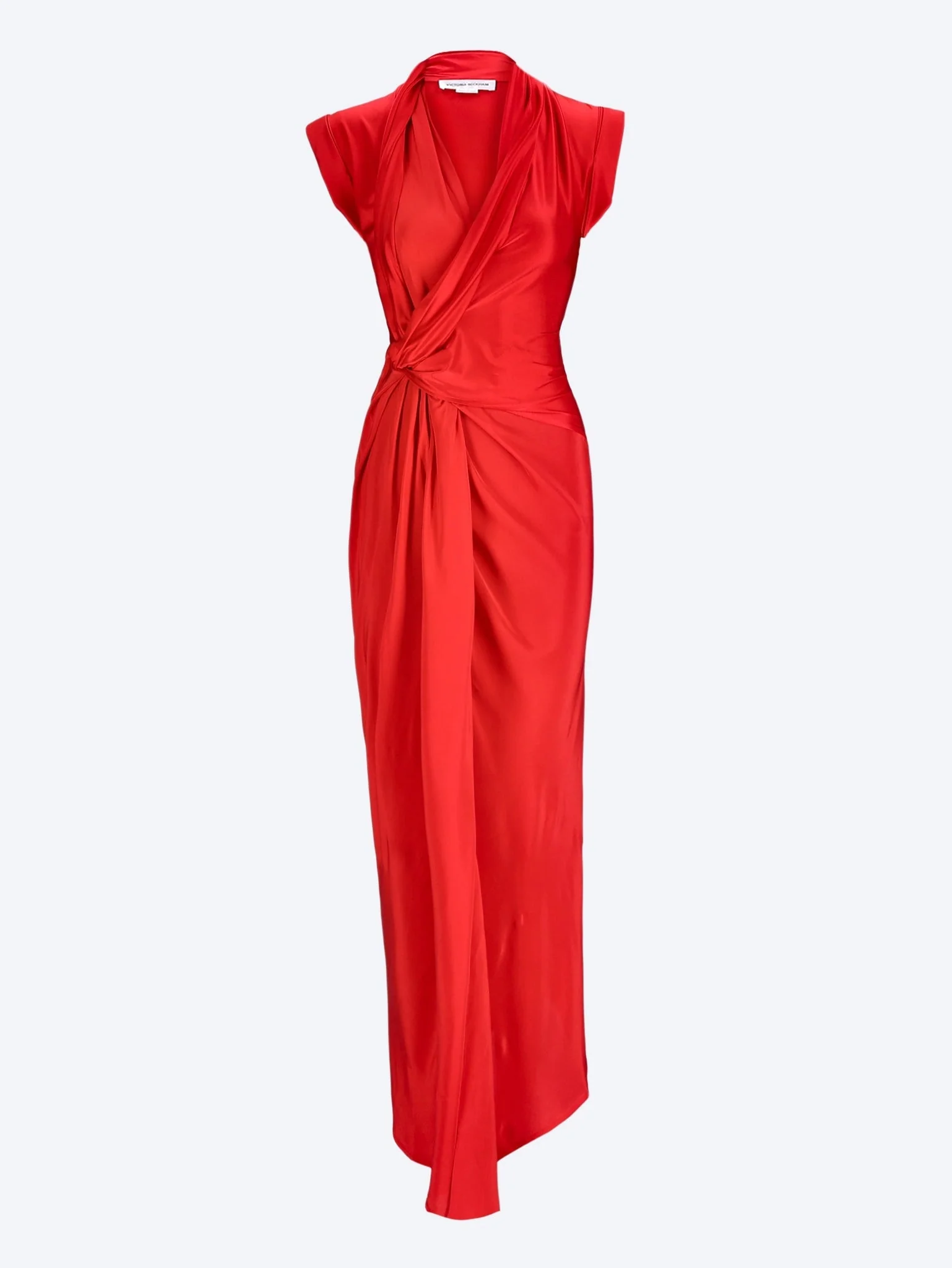 Asymmetric twist detail dress