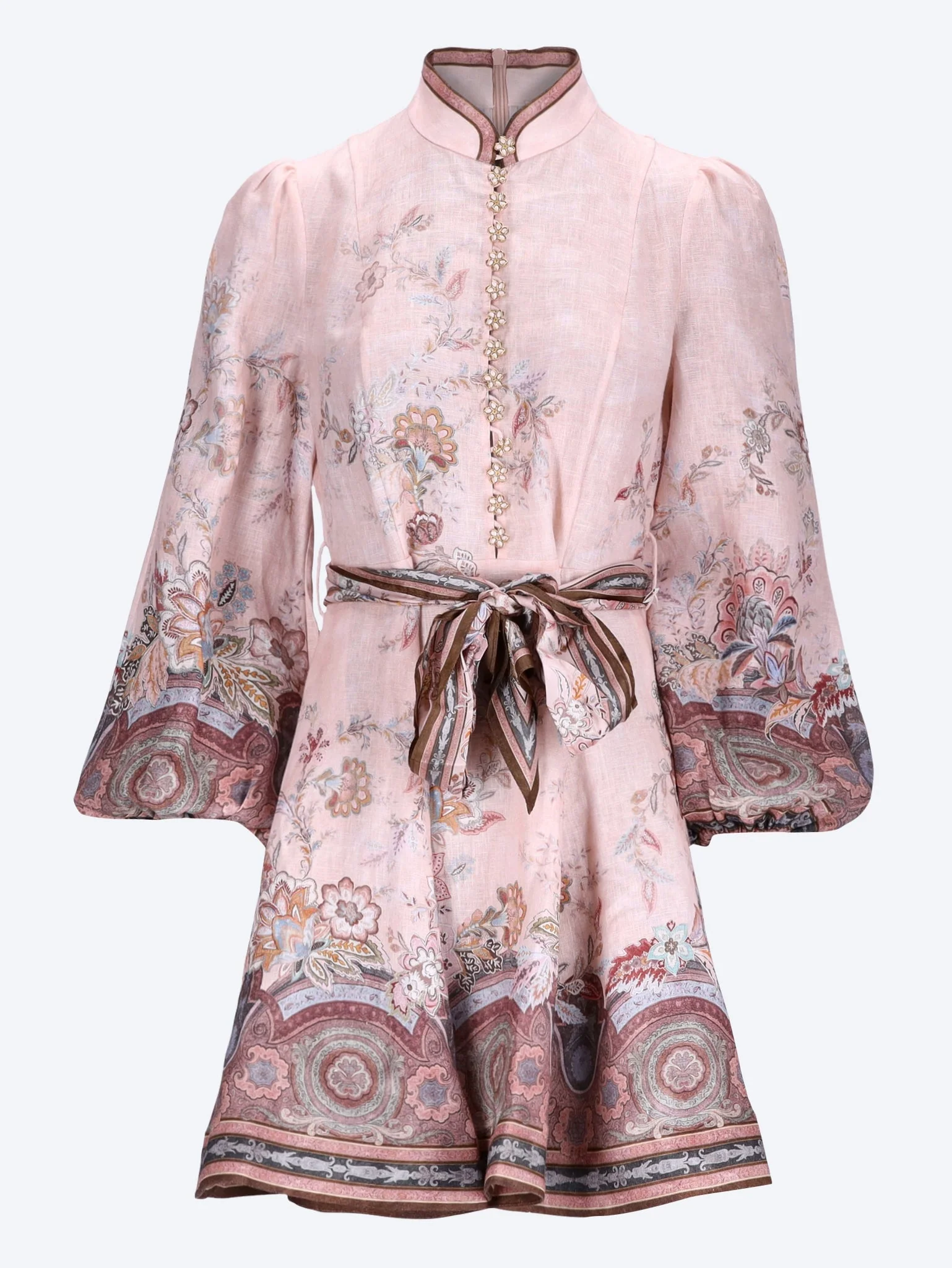 Alchemy button mini dress